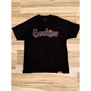 Cookies SF Mens Large Black Graphic Logo T-Shirt Short Sleeve Cotton Tee